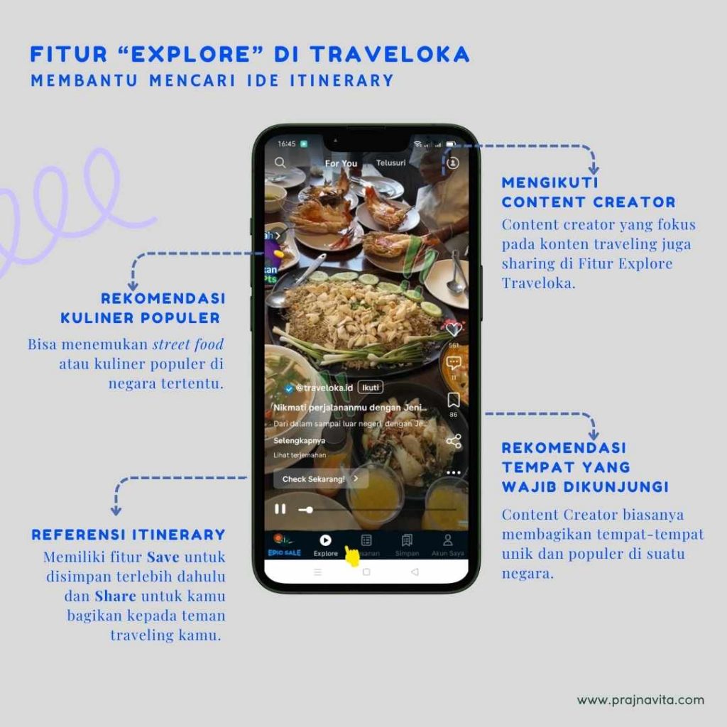 Fitur Explore di Traveloka/Infografis: Prajna VIta