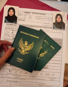 Dokumen untuk pengajuan Visa Taiwan